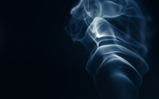 a blue smoke texture on a black background